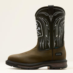 Ariat / WorkHog XT Bolt Skull Waterproof Wide Square Toe Carbon Toe Work Boot