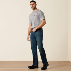 Ariat / Men's Low Rise, Bootcut Work Pants - Rebar Denim