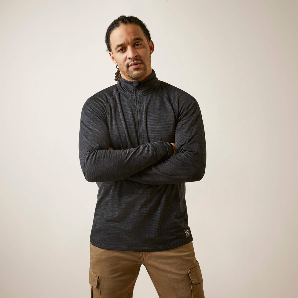 Ariat / Rebar Gridwork Baselayer 1/4 Zip T-Shirt