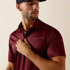 Ariat / All Over Print Fitted Polo