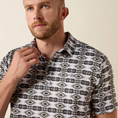 Ariat / All Over Print Fitted Polo