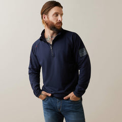Ariat / FR Combat Stretch Patriot 1/4 Zip Work Shirt