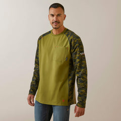 Ariat / FR AC Stretch Camo Baseball T-Shirt