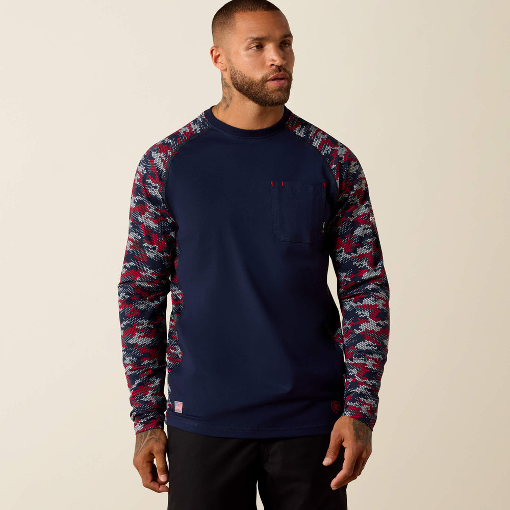 Ariat / FR AC Stretch Camo Baseball T-Shirt