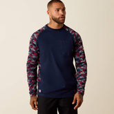 Ariat / FR AC Stretch Camo Baseball T-Shirt