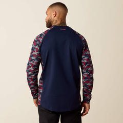 Ariat / FR AC Stretch Camo Baseball T-Shirt