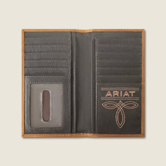 Ariat / Patchwork Embroidered Logo Rodeo Wallet