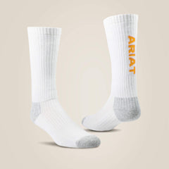 Ariat / Premium Ringspun Cotton Mid Calf Work Sock 3 Pair Pack