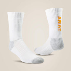 Ariat / Premium Ringspun Cotton Crew Work Sock 3 Pair Pack