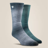 Ariat / Incognito Graphic Crew Work Sock 2 Pair Multi Color Pack