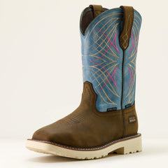 Ariat / Activator Waterproof Wide Square Toe Steel Toe Work Boot