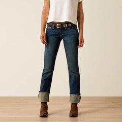 Ariat / R.E.A.L. Mid Rise Stretch Icon Stackable Straight Leg Jean