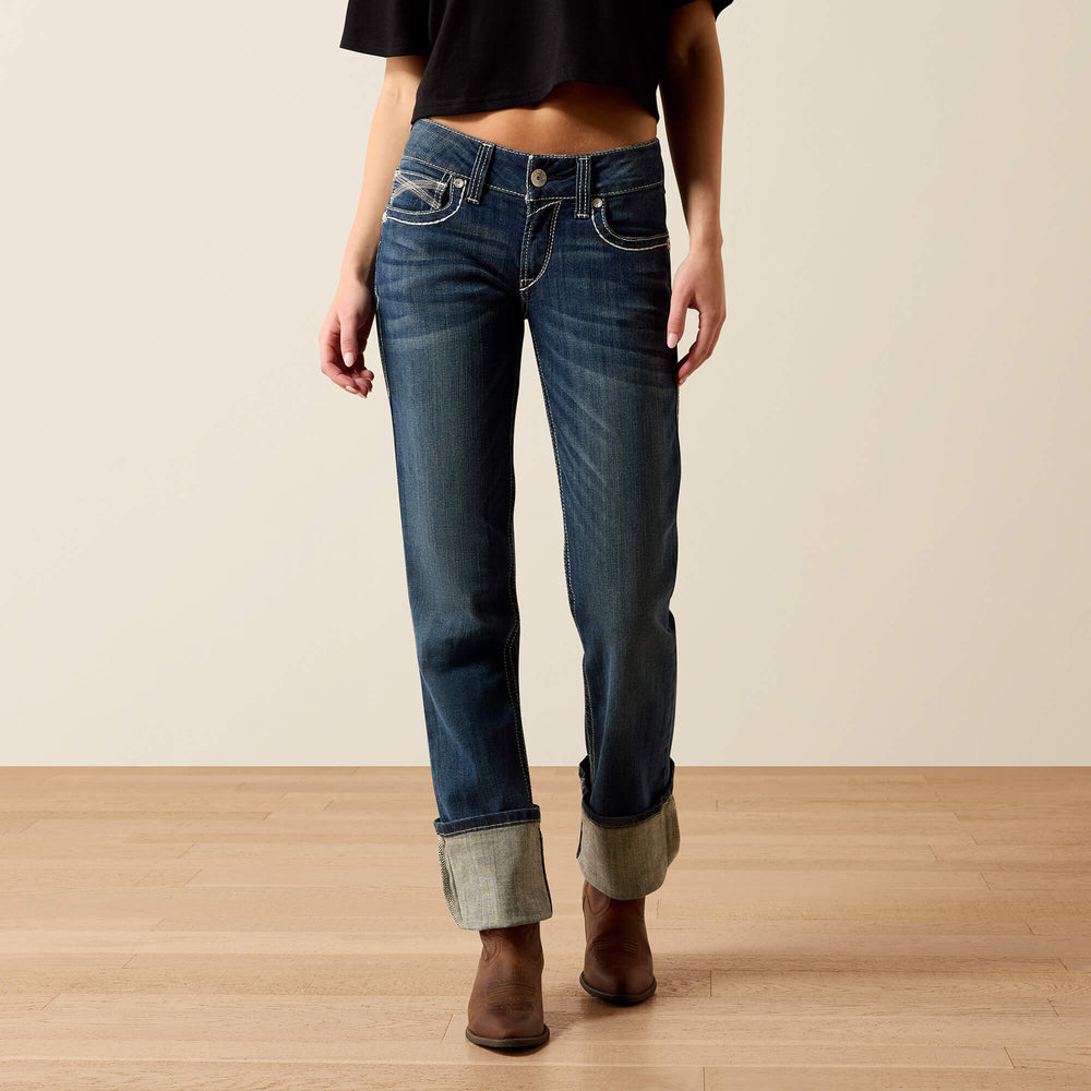 Ariat / R.E.A.L. Mid Rise Stretch Ivy Stackable Straight Leg Jean
