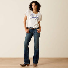 Ariat / R.E.A.L. Mid Rise Stretch Whipstitch Boot Cut Jean