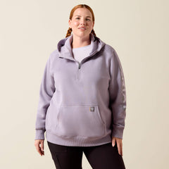 Ariat / Rebar Lightweight Logo 1/2 Zip Hoodie