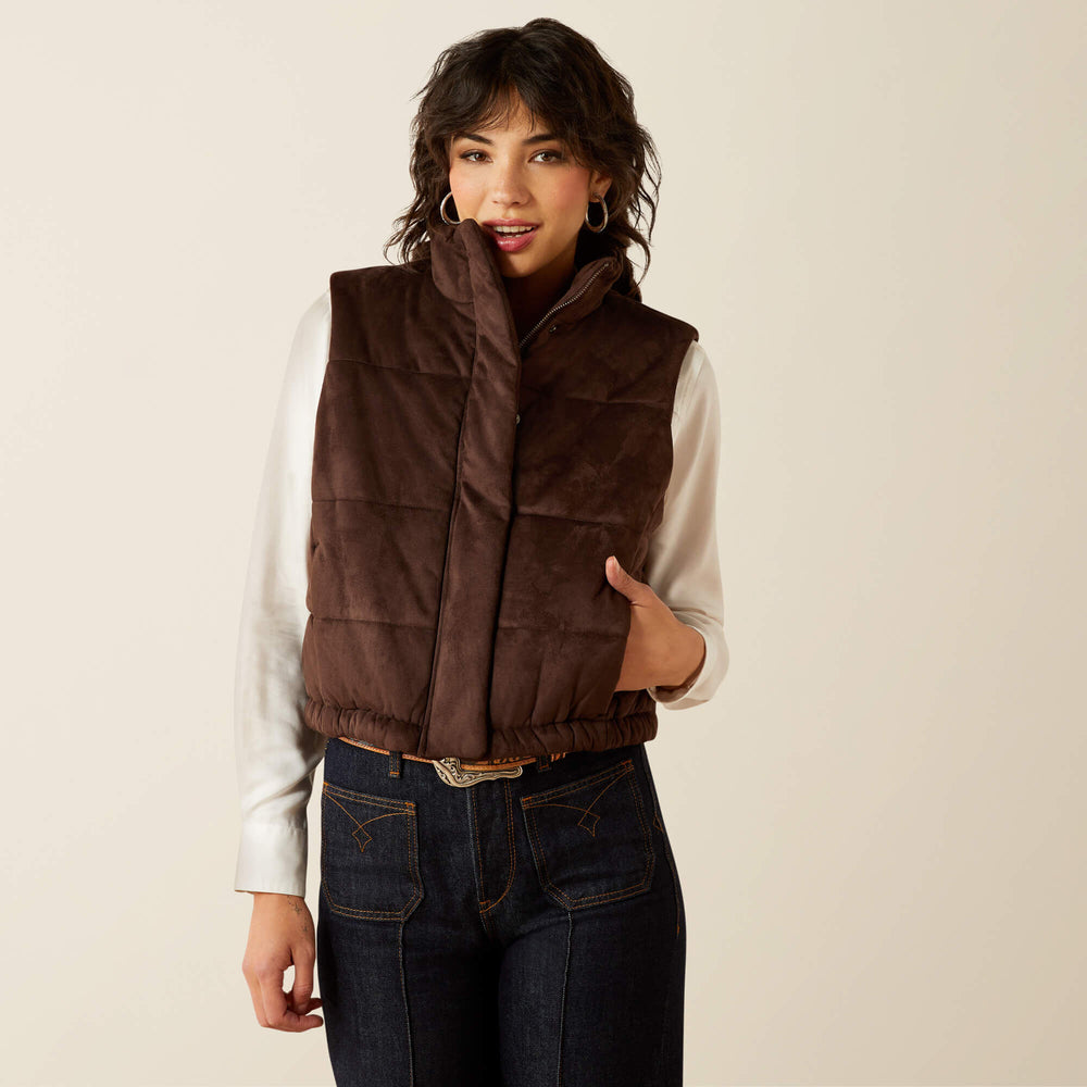 Ariat / Swirls Faux Leather Vest