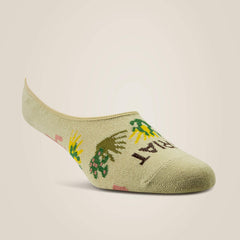 Ariat / No Slip No Show Sock 2 Pair Multi Color Pack