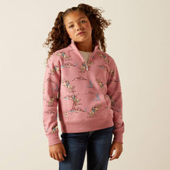 Ariat / Bronc Scene 1/4 Zip Sweatshirt