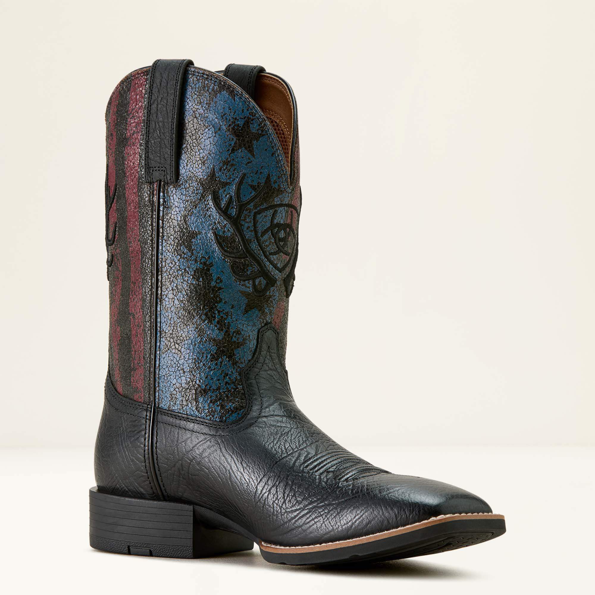 Ariat / Sport Liberty Antler Wide Square Toe Cowboy Boot