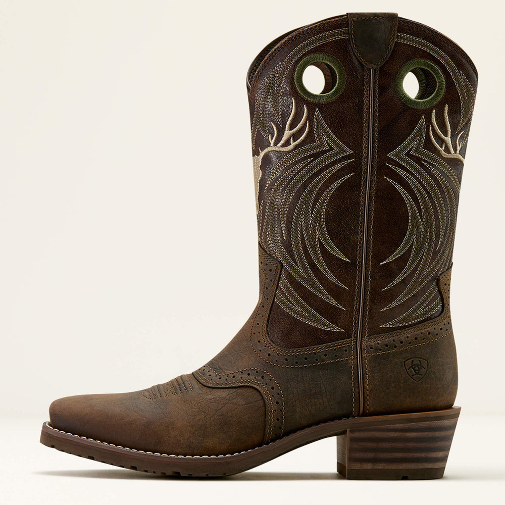 Ariat / Hybrid Roughstock Antler Cowboy Boot