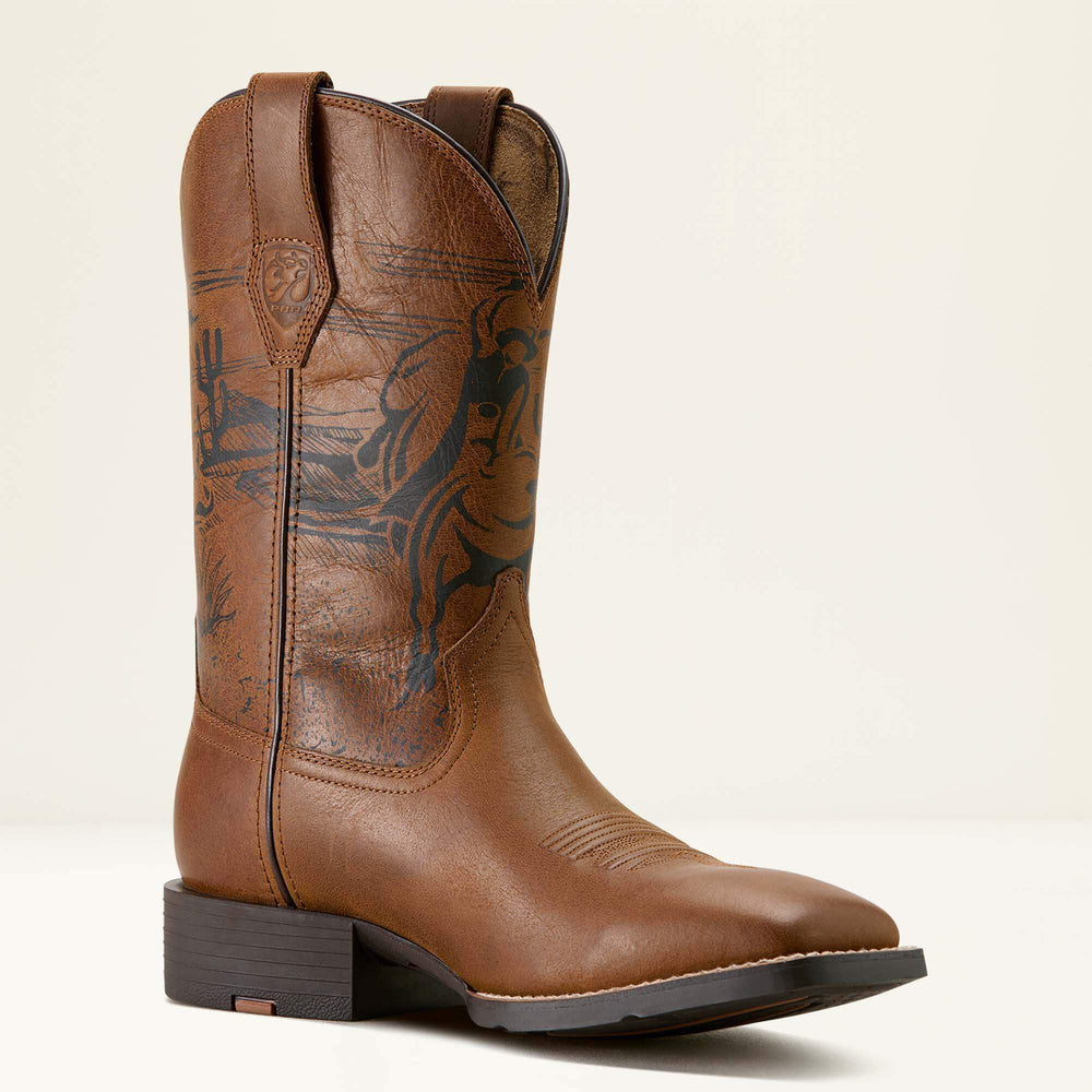 Ariat / Sport PBR Wide Square Toe Cowboy Boot