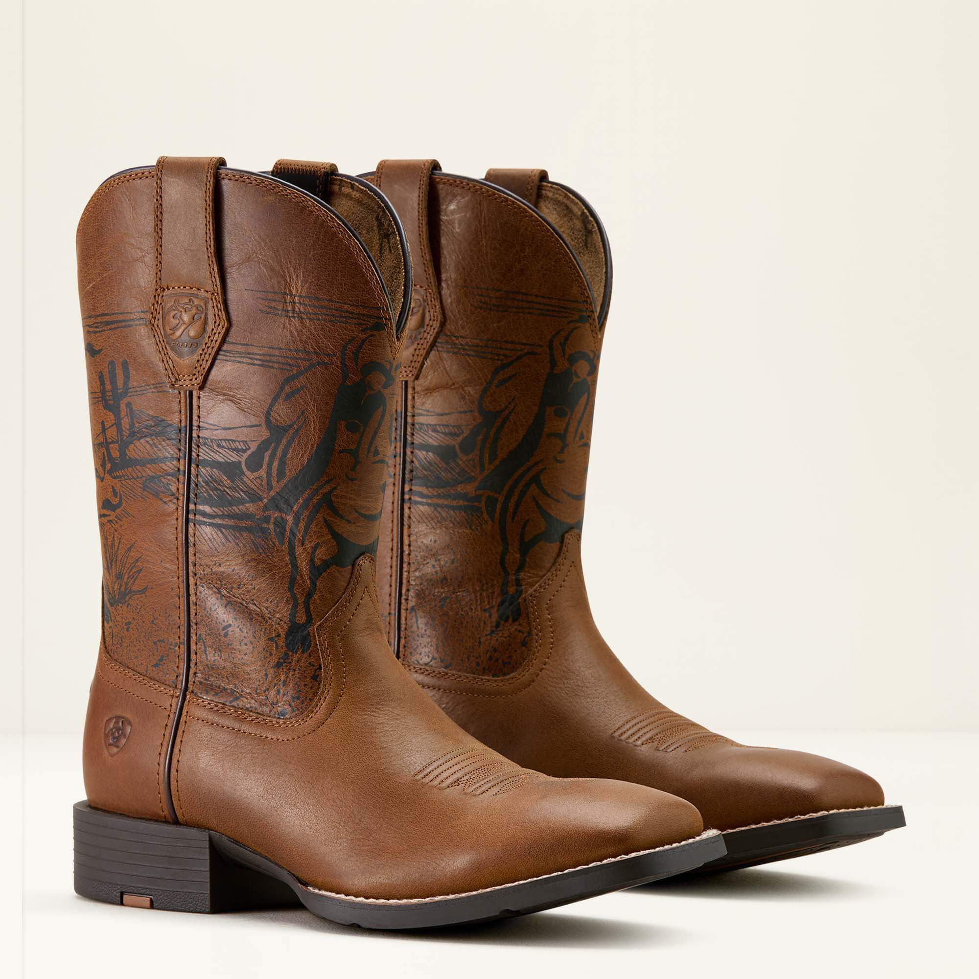 Ariat / Sport PBR Wide Square Toe Cowboy Boot