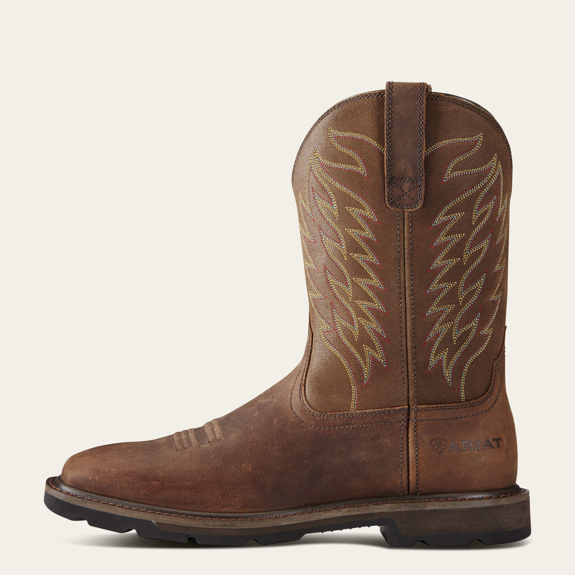 Ariat / Groundbreaker Wide Square Toe Steel Toe Work Boot