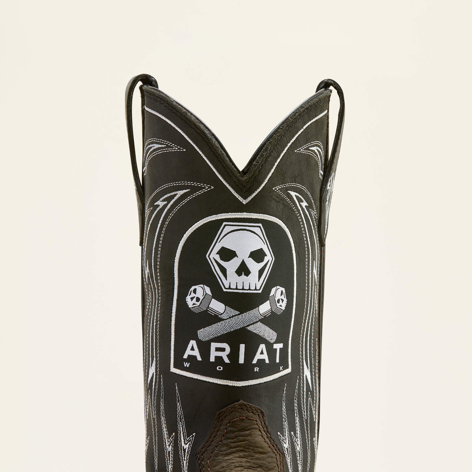 Ariat / WorkHog XT Bolt Skull Waterproof Wide Square Toe Carbon Toe Work Boot