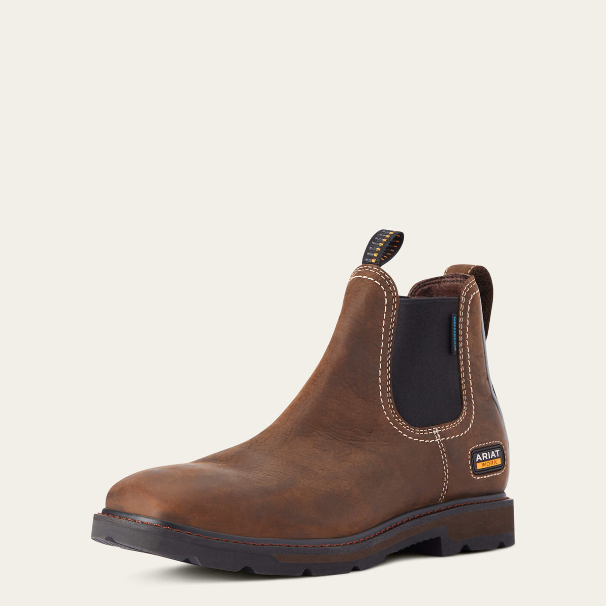 Ariat / Groundbreaker Chelsea Wide Square Toe Waterproof Work Boot