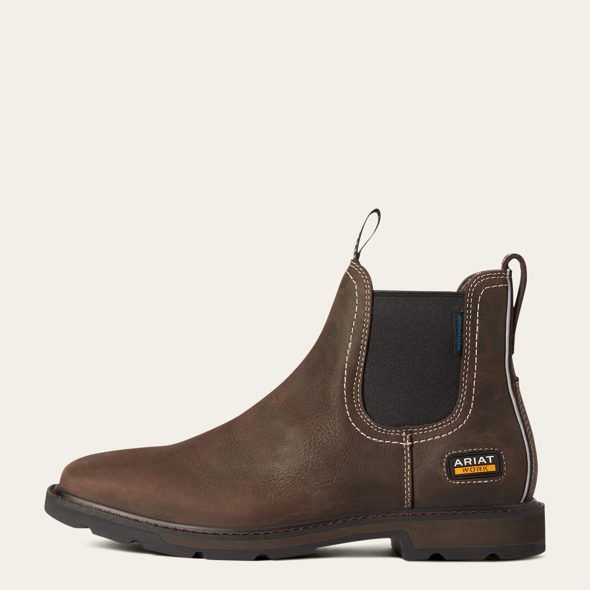 Ariat / Groundbreaker Chelsea Wide Square Toe Waterproof Work Boot