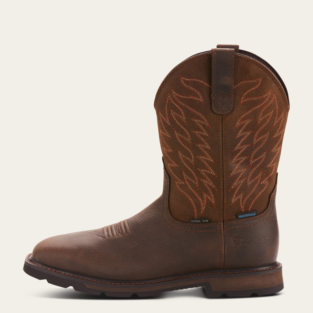 Ariat / Groundbreaker Wide Square Toe Waterproof Steel Toe Work Boot