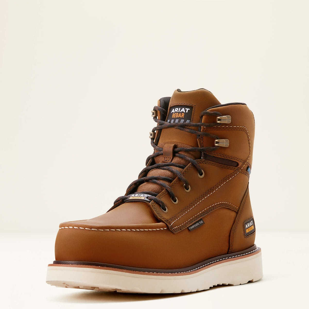 Ariat / Rebar Wedge Moc Toe 6" Waterproof Composite Toe Work Boot
