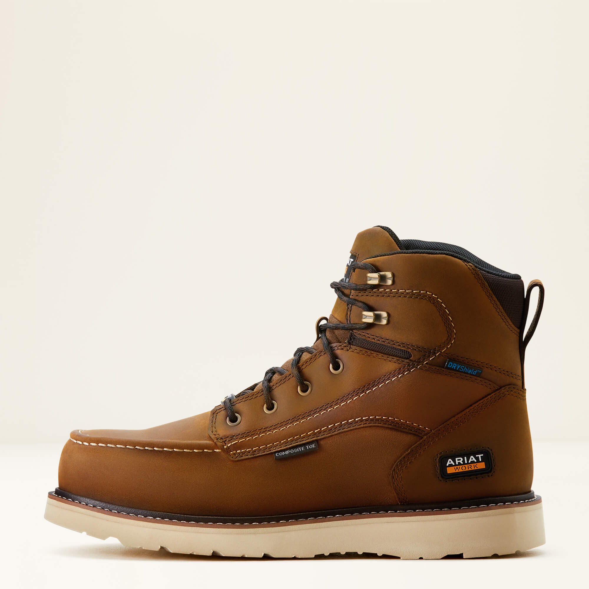 Ariat / Rebar Wedge Moc Toe 6" Waterproof Composite Toe Work Boot