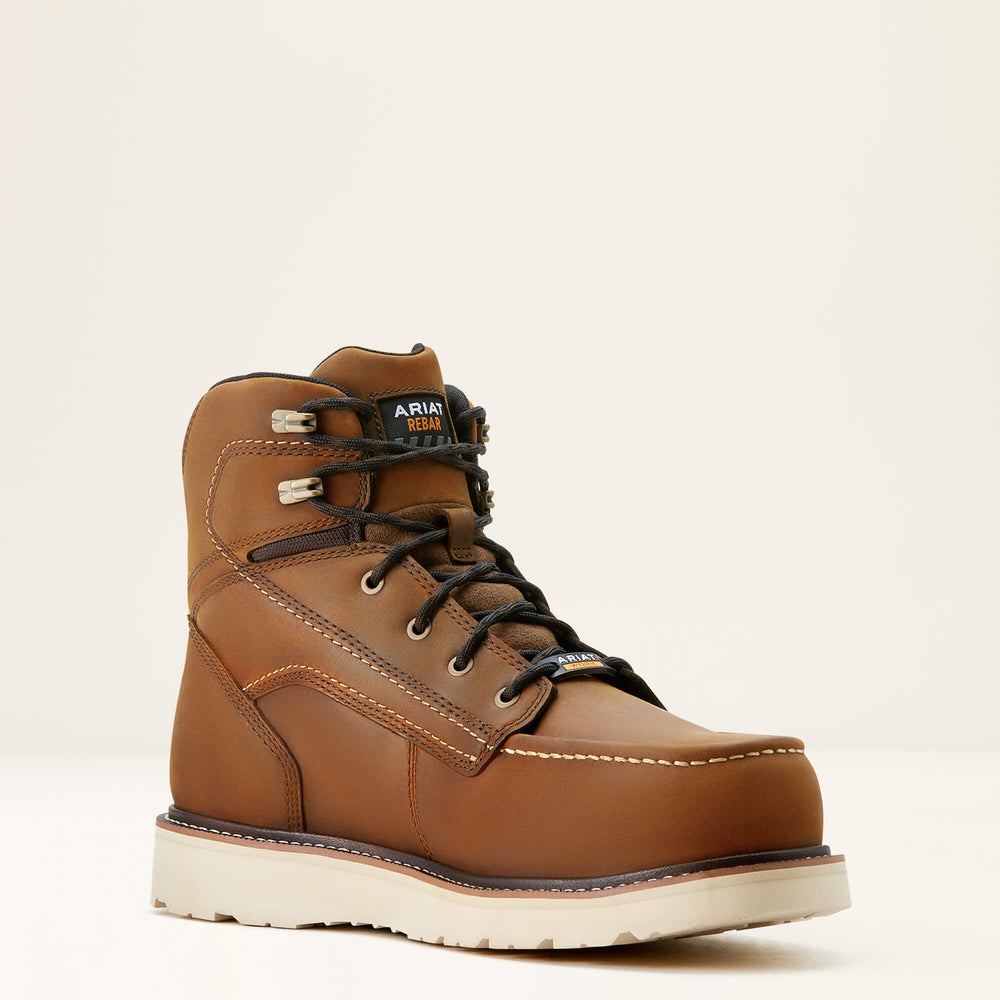Ariat / Rebar Wedge Moc Toe 6" Waterproof Composite Toe Work Boot