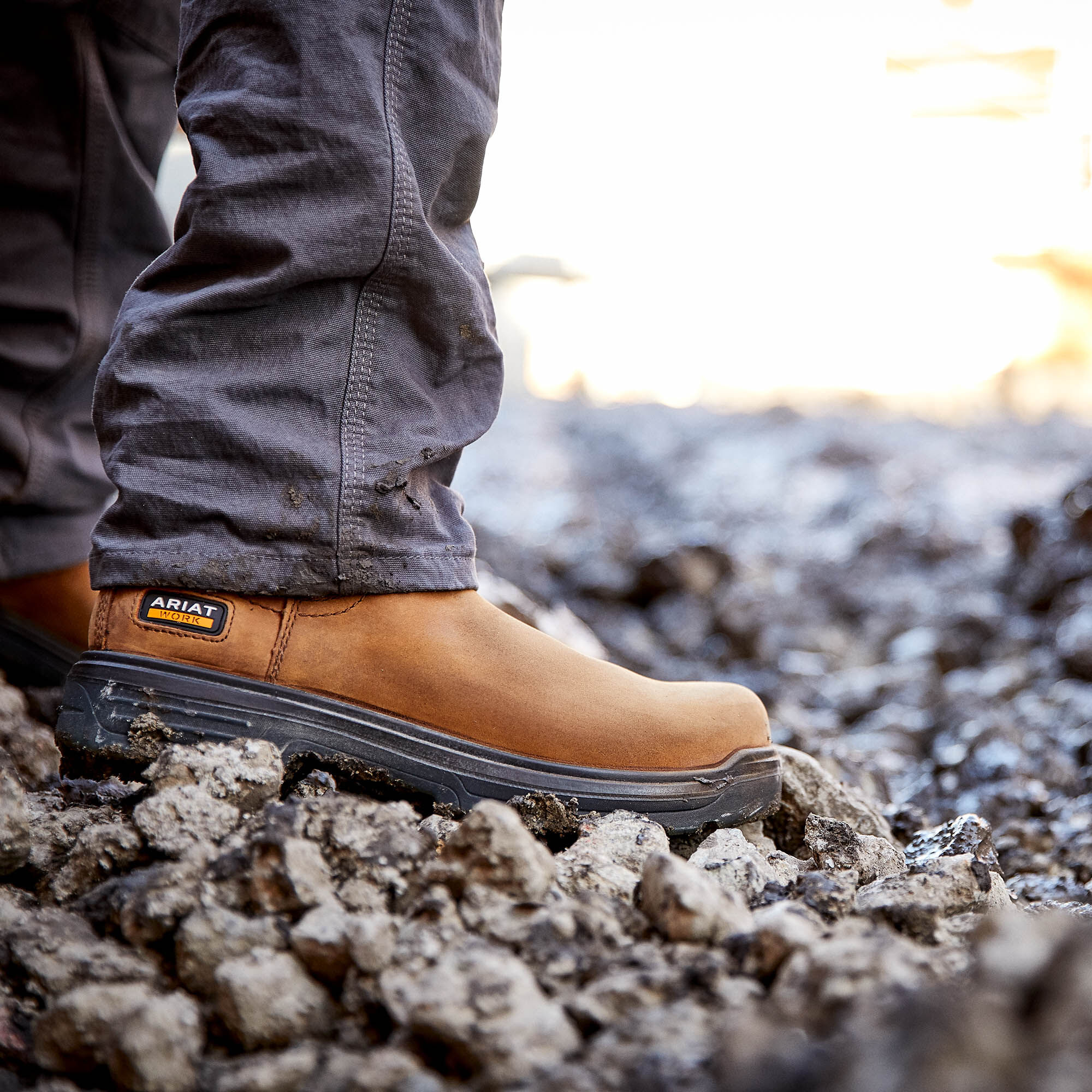 Ariat / Turbo Chelsea Waterproof Carbon Toe Work Boot