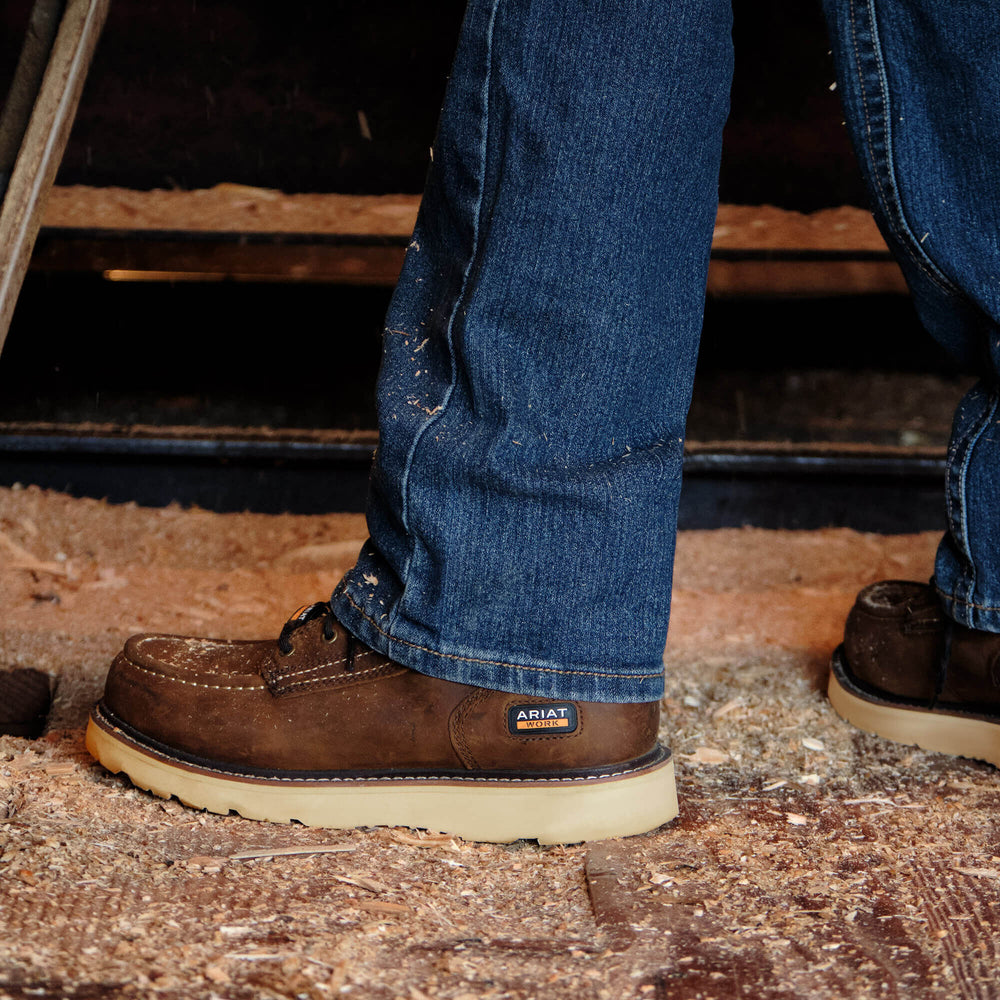 Ariat / Rebar Wedge Moc Toe 6" Waterproof Work Boot