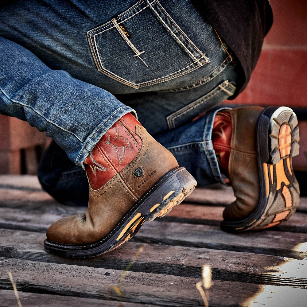 Ariat / WorkHog Wide Square Toe Steel Toe Work Boot
