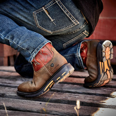 Ariat / WorkHog Wide Square Toe Steel Toe Work Boot