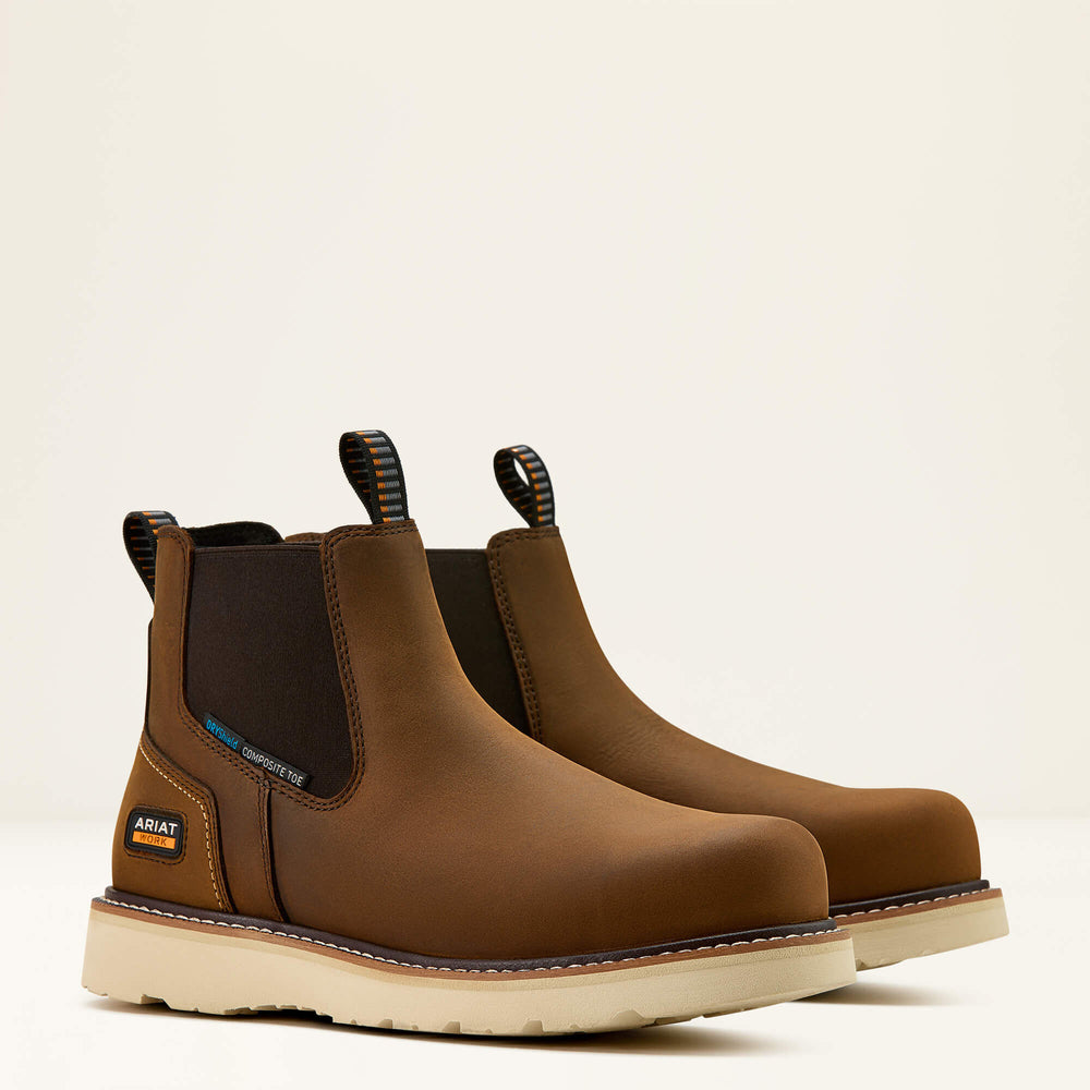 Ariat / Rebar Wedge Chelsea Waterproof Composite Toe Work Boot