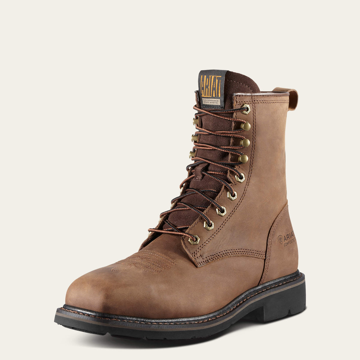 Ariat / Cascade 8" Wide Square Toe Steel Toe Work Boot