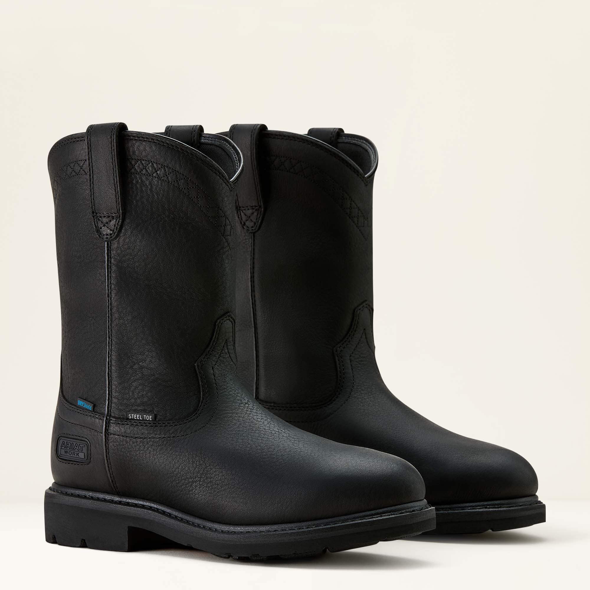 Ariat / Sierra Waterproof Roper Toe Steel Toe Work Boot