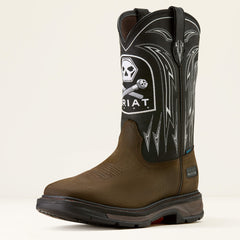 Ariat / WorkHog XT Bolt Skull Waterproof Wide Square Toe Work Boot