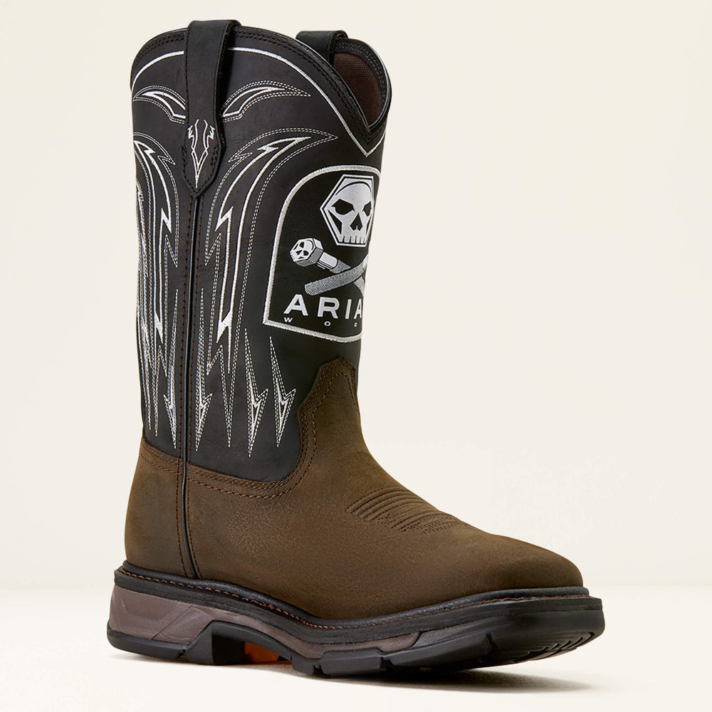 Ariat / WorkHog XT Bolt Skull Waterproof Wide Square Toe Work Boot