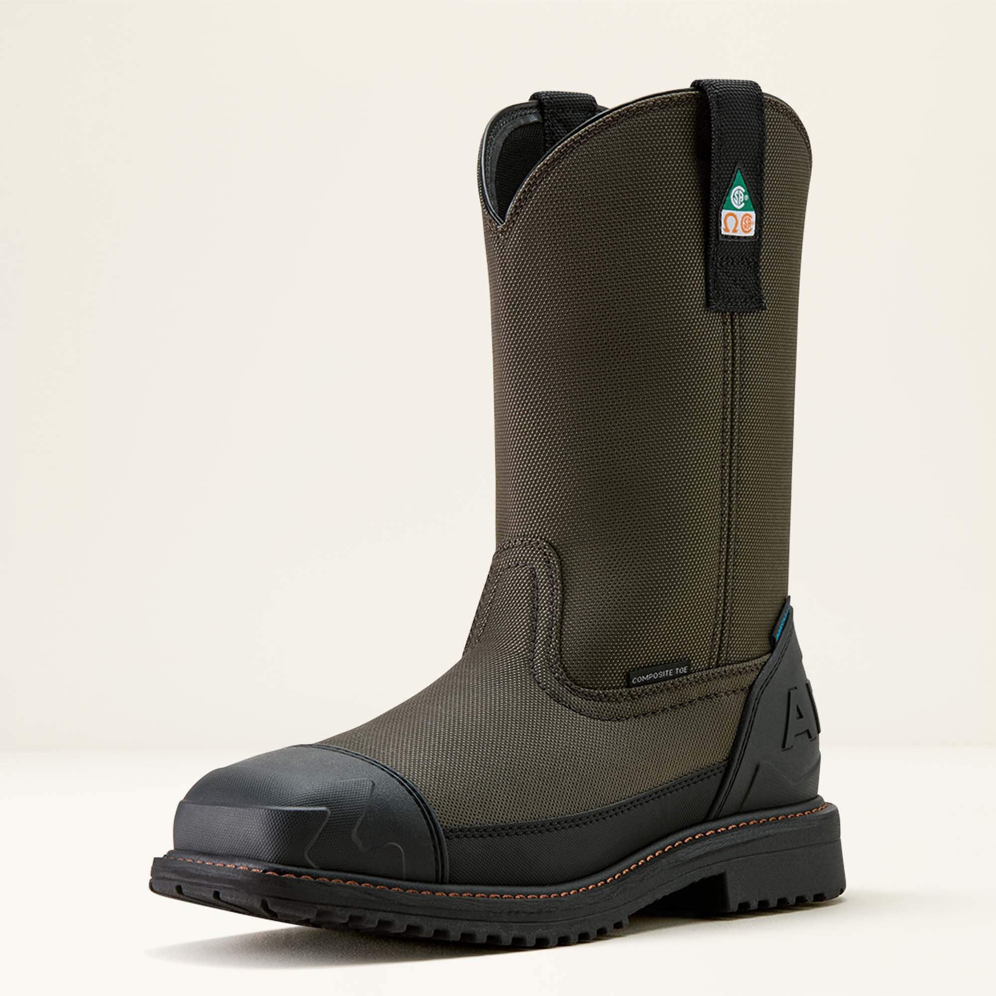 Ariat / RigTEK Wildcat Pull-On CSA Waterproof Wide Square Toe Composite Toe Work Boot