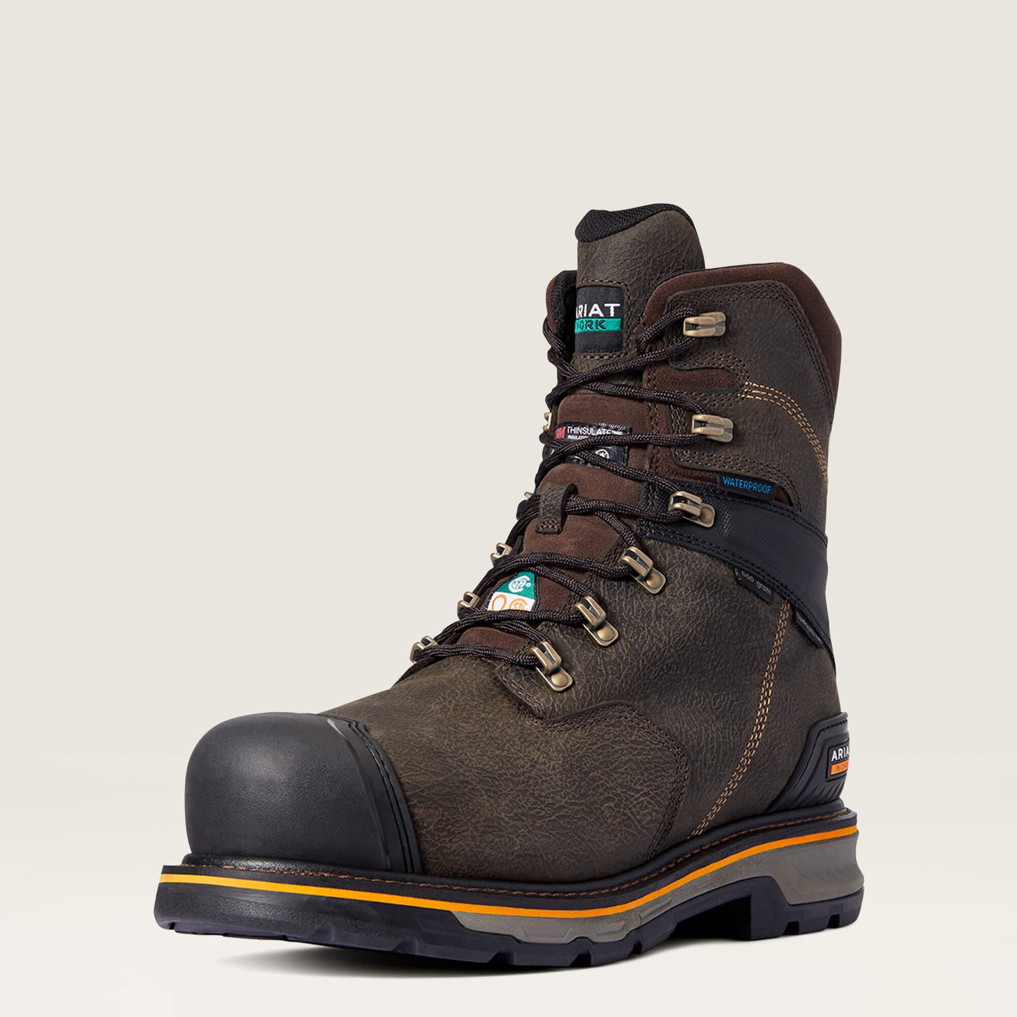 Ariat / Stump Jumper 8" CSA Glacier Grip Waterproof 600g Composite Toe Work Boot