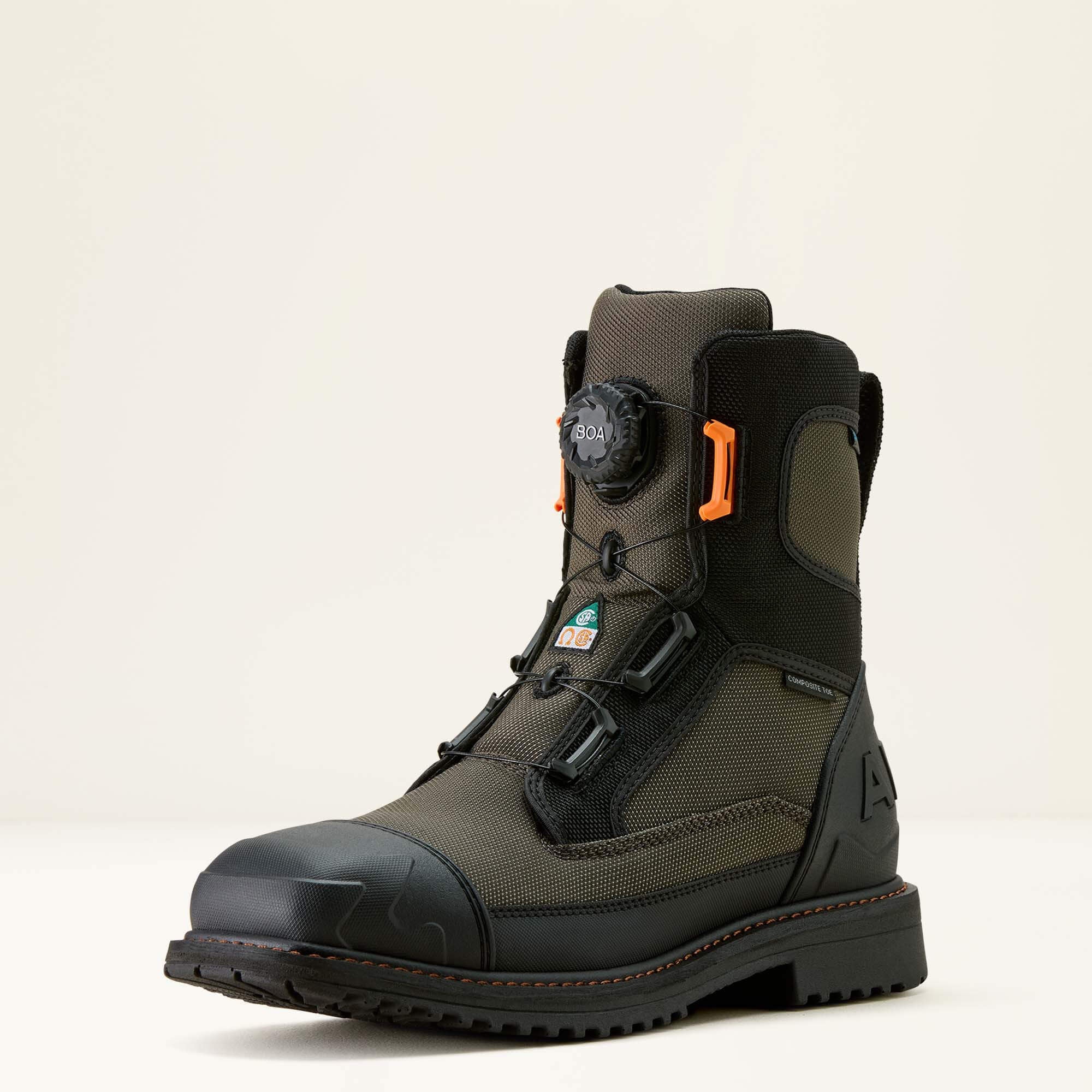 Ariat / RigTEK Wildcat BOA 8" CSA Waterproof Wide Square Toe Composite Toe Work Boot