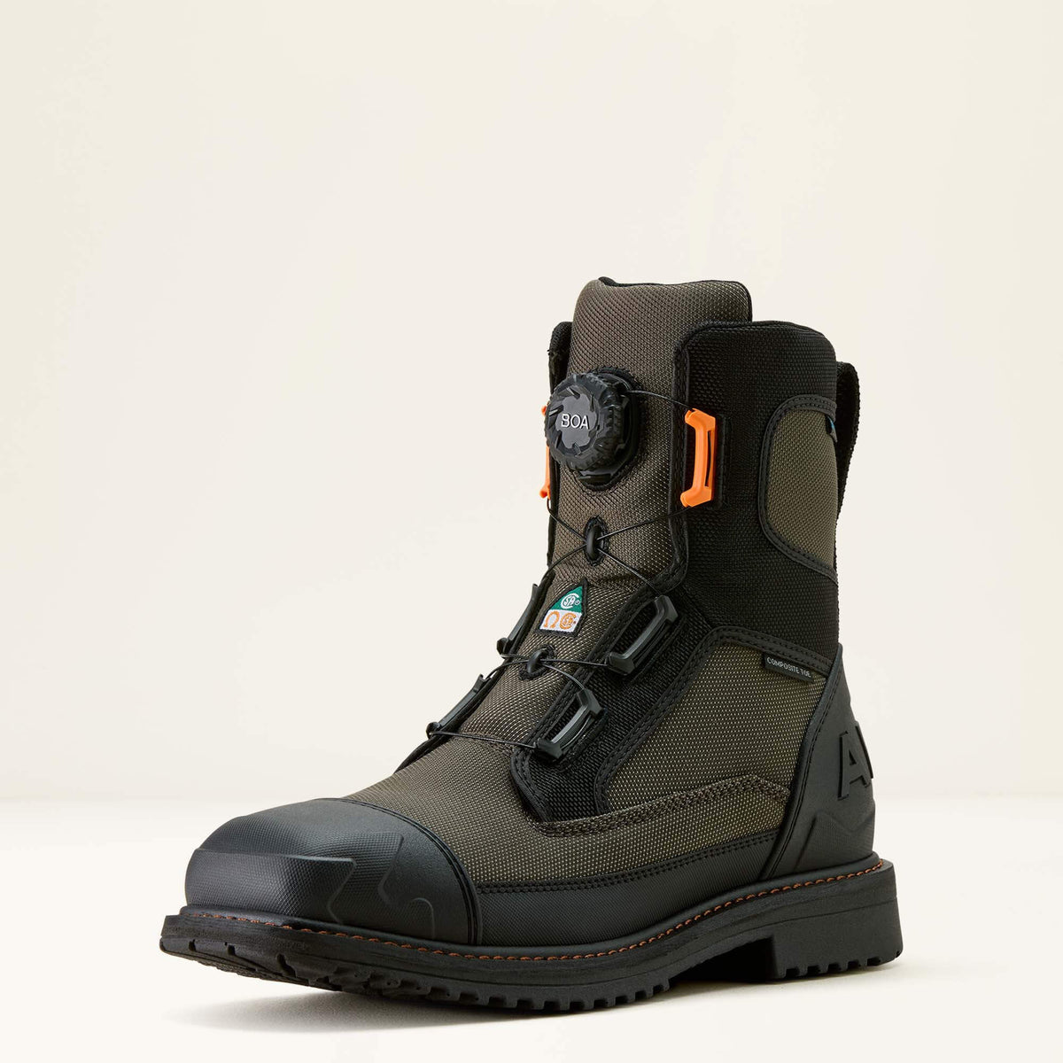 Ariat / RigTEK Wildcat BOA 8" CSA Waterproof Wide Square Toe Composite Toe Work Boot