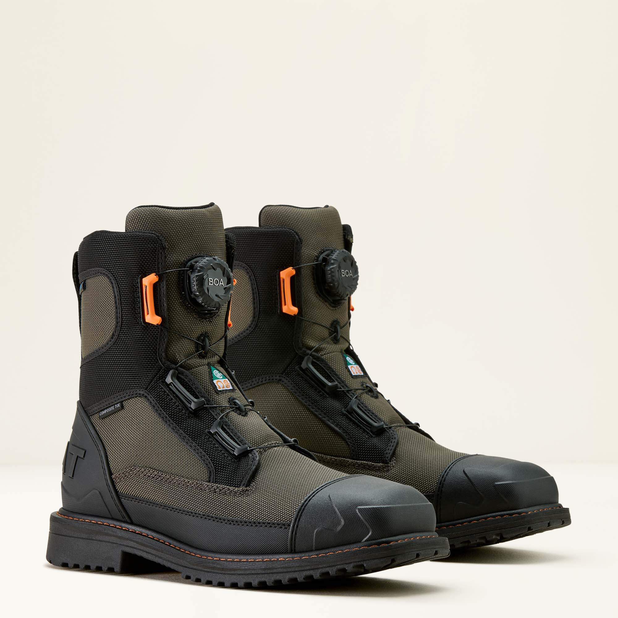Ariat / RigTEK Wildcat BOA 8" CSA Waterproof Wide Square Toe Composite Toe Work Boot