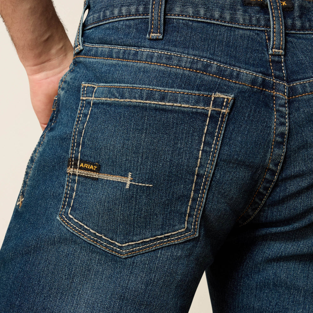 Ariat / Men's Low Rise, Bootcut Work Pants - Rebar Denim