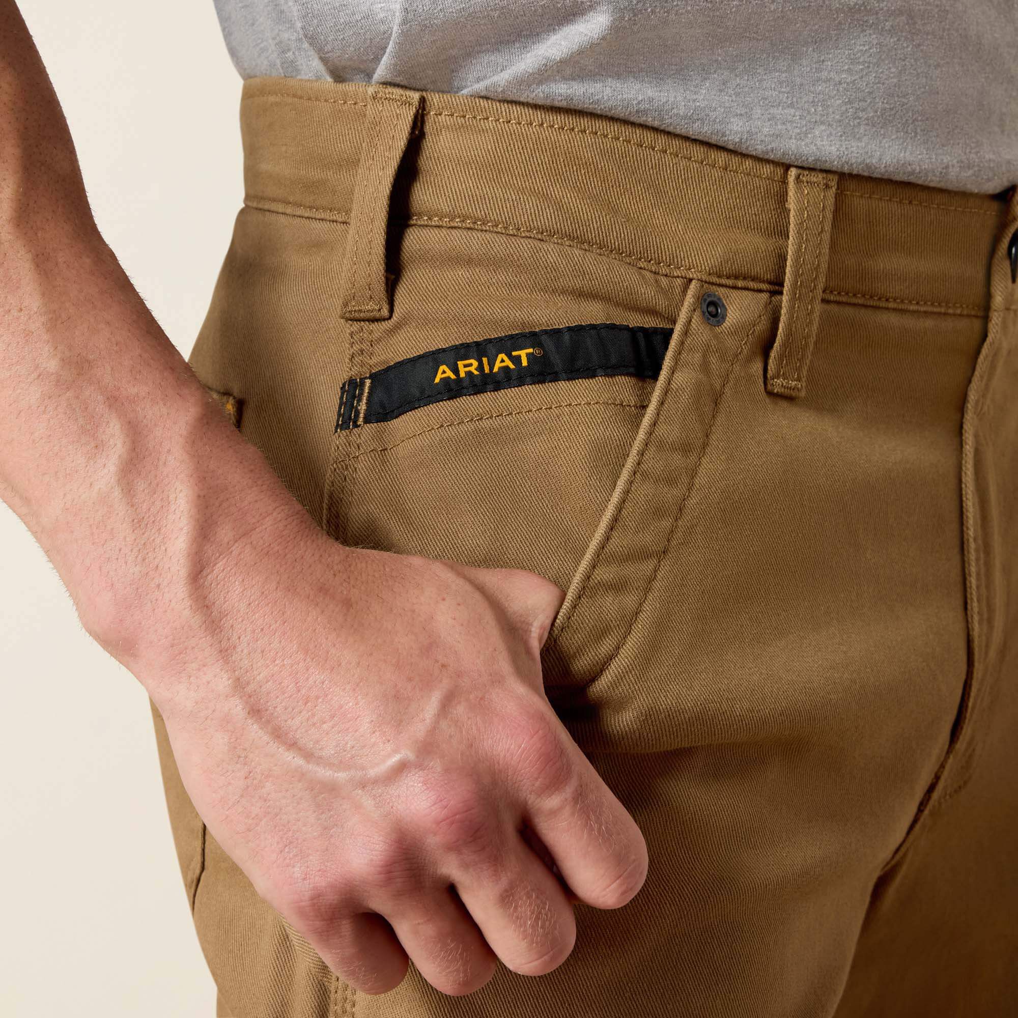 Ariat / Rebar M4 Relaxed DuraStretch Washed Twill Dungaree Boot Cut Pant